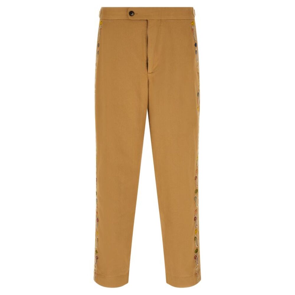 BODE Beige Cotton Casual Men's Pants